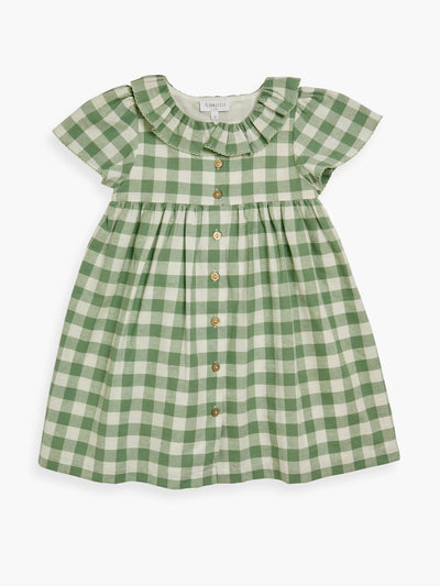 Amaia Green vichy berry dress at Collagerie
