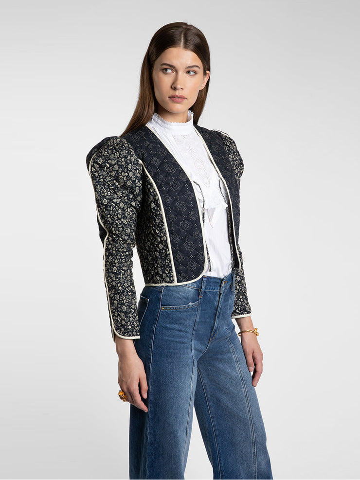 Cropped quilted Willa jacket
