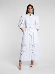 Esther white cutwork dress Clothing Beulah London    - Collagerie