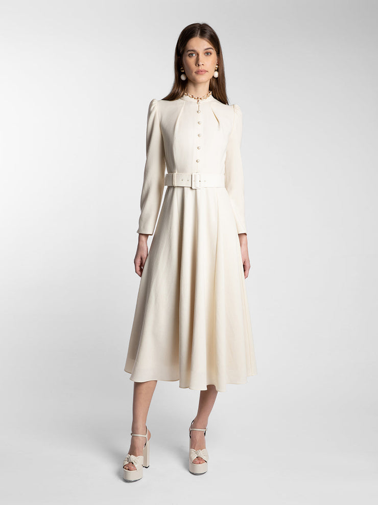 Ahana cream dress Clothing Beulah London    - Collagerie