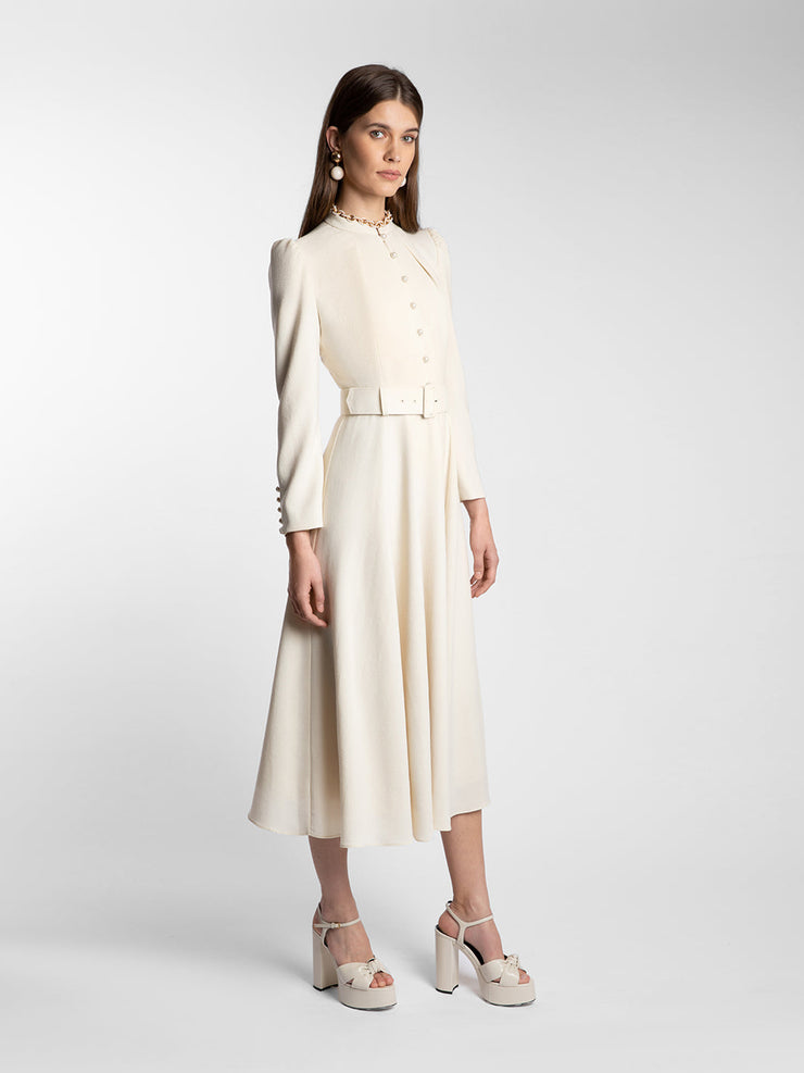 Ahana cream dress Clothing Beulah London    - Collagerie