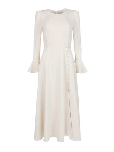 Beulah London Yahvi cream dress at Collagerie