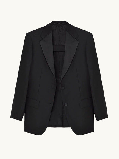 Racil Black Bianca tuxedo jacket at Collagerie