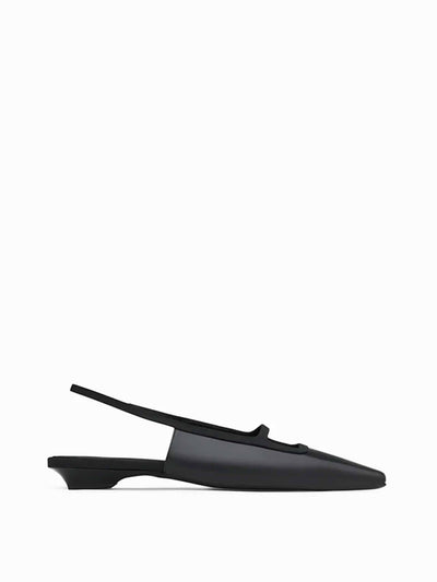 NEOUS Black Sabik slingback kitten heels at Collagerie