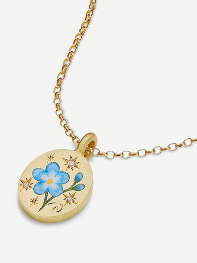 Cece Jewellery Forget me not pendant at Collagerie