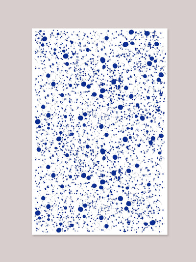 Hot Pottery Electric Blue Hot Pottery X Polkra tablecloth at Collagerie