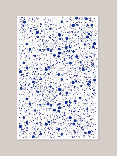 Polkra Electric blue Polkra x Hot Pottery splatter tablecloth at Collagerie