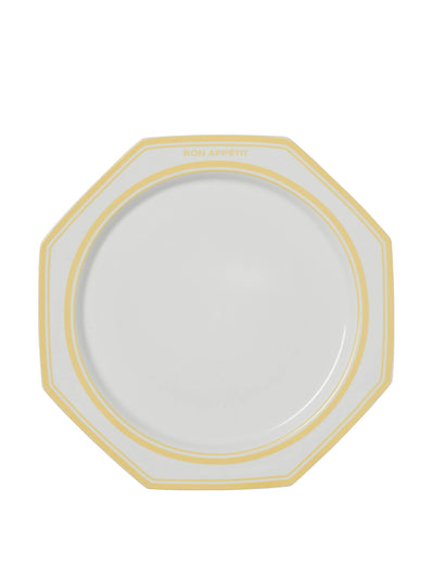 In the Roundhouse Yellow Bon Appétit octagonal plate at Collagerie