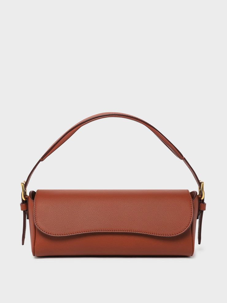 Terracotta bonny baguette shoulder bag Bags J&M Davidson    - Collagerie