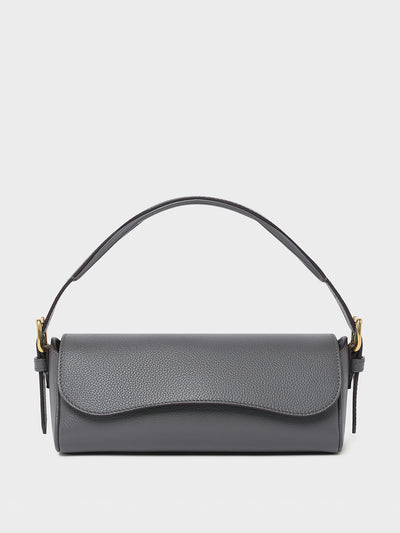 J&M Davidson Slate grey Bonny baguette bag at Collagerie
