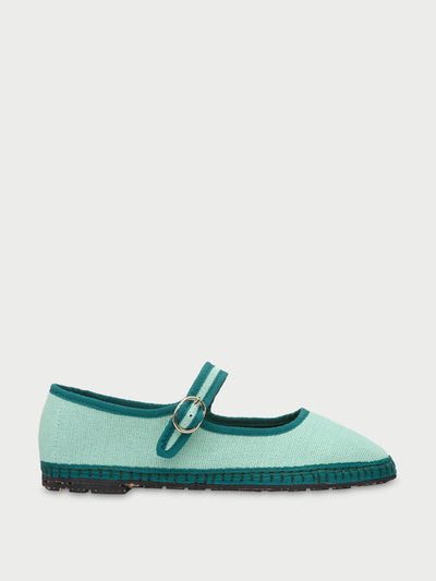 Flabelus Blue Boromir Mary Jane flats at Collagerie