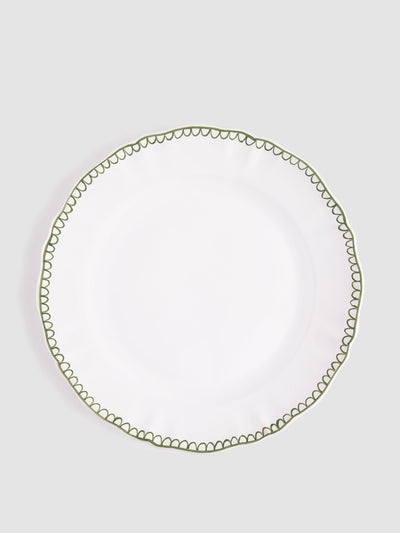Z.d.G Green Bouclette salad plate at Collagerie