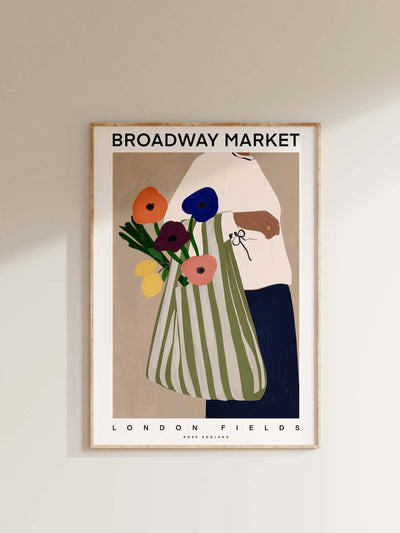 Rose England London Broadway Market fine art print at Collagerie