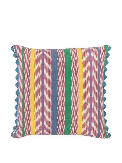 Wicklewood Gloria oversized square cushion lilac multi at Collagerie