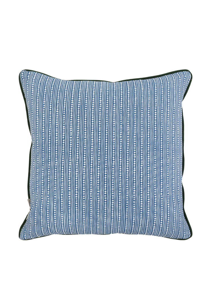 Raya blue green square cushion cushion Wicklewood    - Collagerie