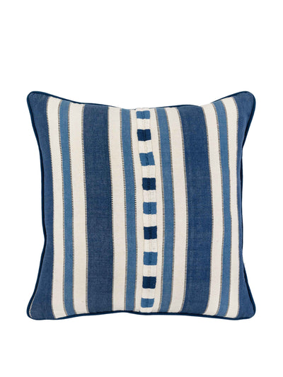 Wicklewood Raya blue square cushion at Collagerie