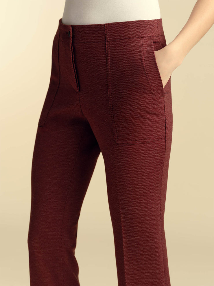 Red jersey mouline lounge pants