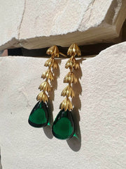 Emerald Chandelier earrings