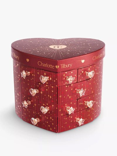 Charlotte Tilbury Charlotte's Diamond Chest Of Beauty 12-door advent calendar at Collagerie