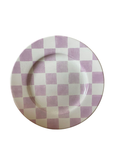 Silo Studio Checkmate plate, lilac at Collagerie