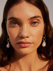 Corsica baroque pearl earrings
