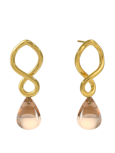 Shyla Jewellery Champagne Corsica earrings at Collagerie