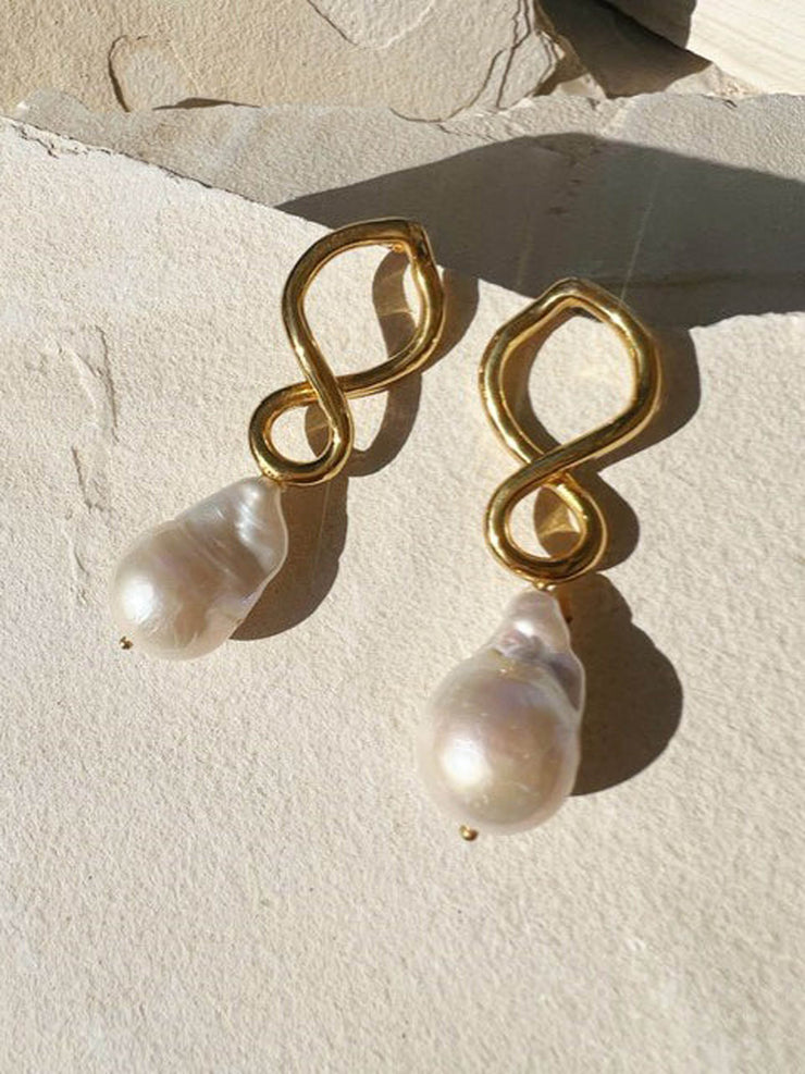 Corsica baroque pearl earrings