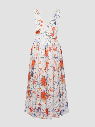 Erdem Strappy tier midi dress at Collagerie