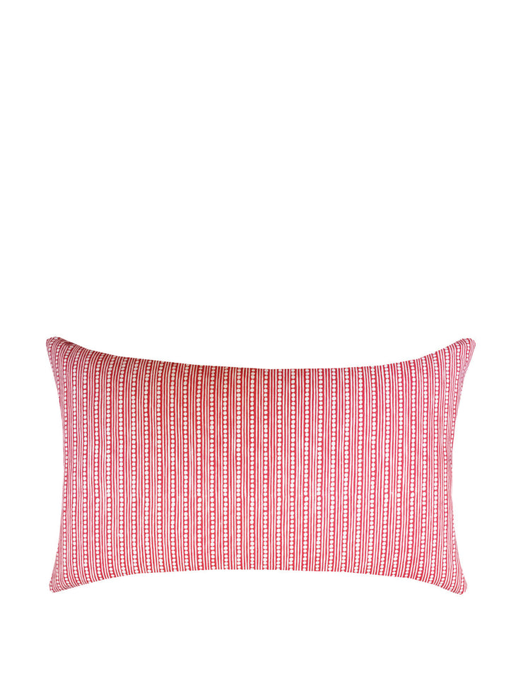 Caballo red and blue oversized oblong cushion