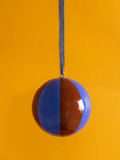 Ian Snow Cobalt and mustang beachball bauble at Collagerie