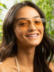 Gold Andy sunglasses