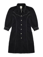 Cassidy dress in washed black