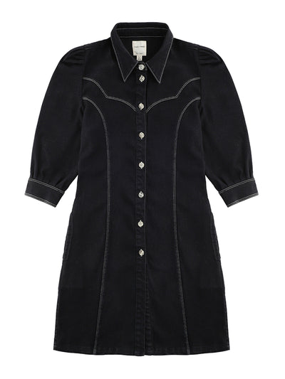 Seventy + Mochi Cassidy dress in washed black at Collagerie