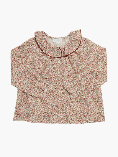 Amaia Red cherries Champs-Elysees blouse at Collagerie