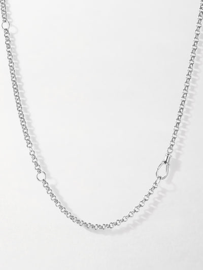 Edge of Ember Charlotte Collins modular chain necklace in silver at Collagerie