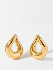 Charlotte Collins twist hoop earrings in gold Earrings Edge of Ember    - Collagerie