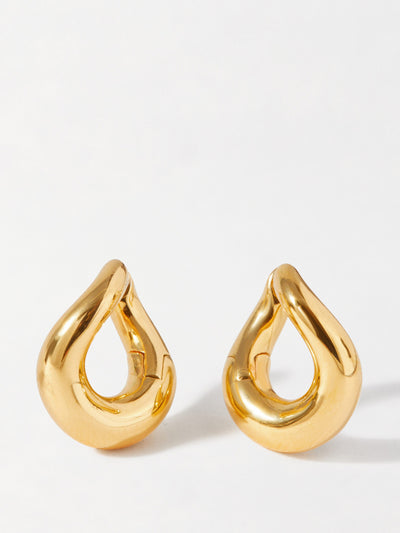 Edge of Ember Charlotte Collins twist hoop earrings in gold at Collagerie