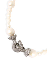 Pearls with silver Chiara pearl necklace