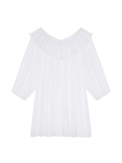 If Only If Short white Chloe nightgown at Collagerie