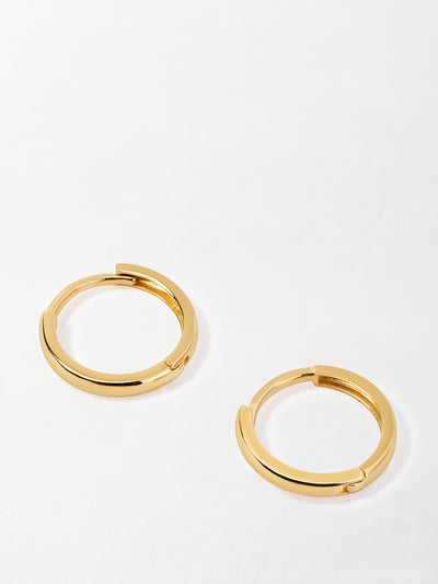 Edge of Ember Classic gold huggie earrings at Collagerie