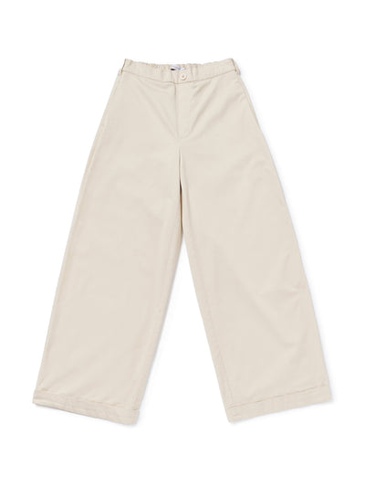 Rae Feather Beige cotton canvas Coco trouser at Collagerie