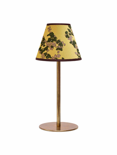 Dar Leone Collagerie x Dar Leone topaz yellow Najjar empire lampshade at Collagerie