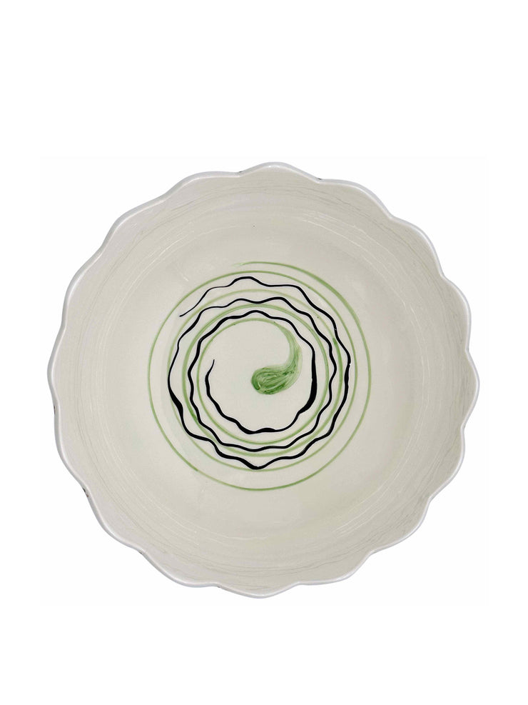 Collagerie x Villa Bologna Pottery scalloped salad bowl Interiors Villa Bologna    - Collagerie