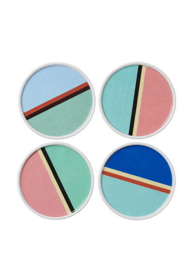 In The Roundhouse Colour block coasters (set of 4) at Collagerie