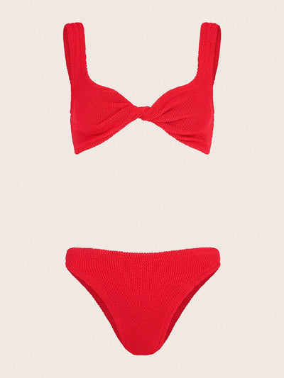 Hunza G Red Juno bikini at Collagerie