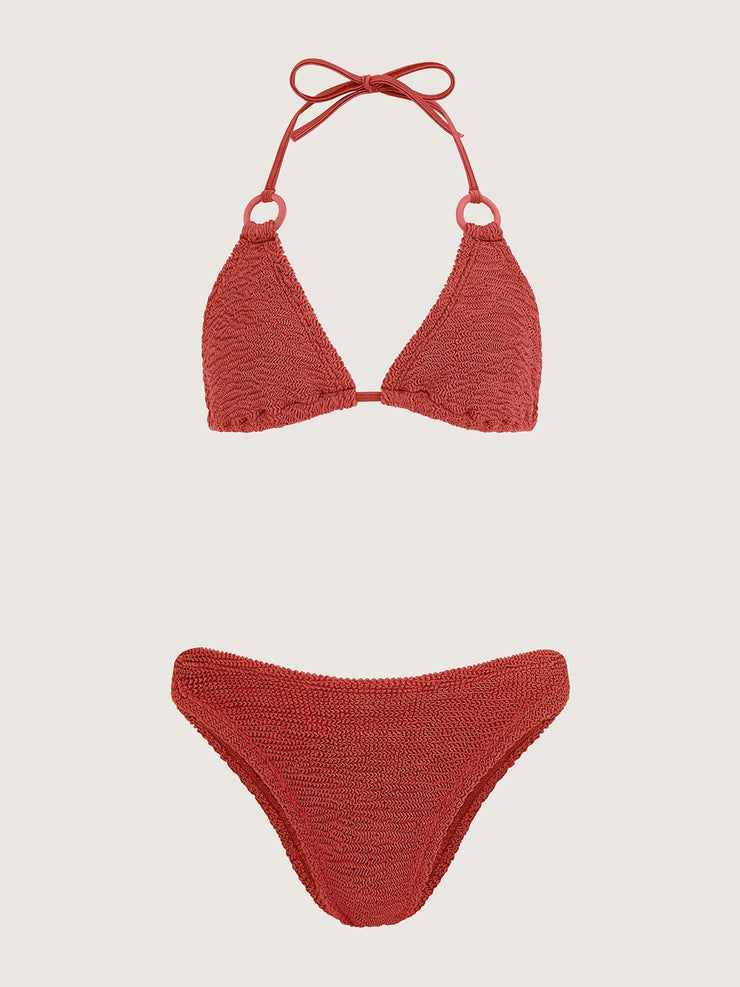 Metallic rosewood Eva bikini Bikini Hunza G    - Collagerie