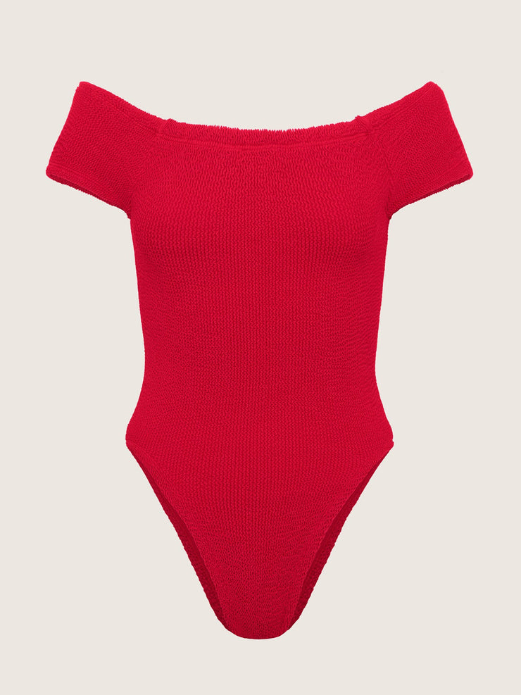 Red Grace swimsuit Swimsuit Hunza G    - Collagerie