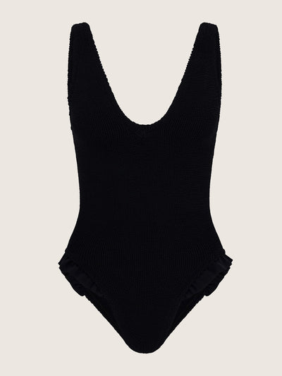 Hunza G Black Lisa swimsuit at Collagerie