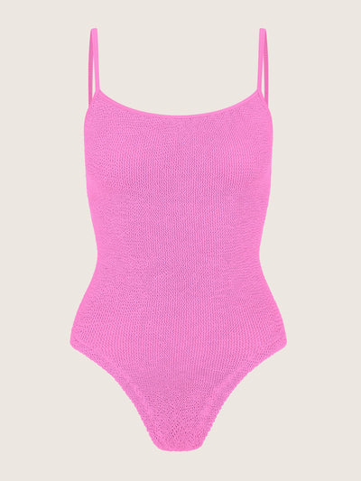 Hunza G Bubblegum Petra swimsuit at Collagerie