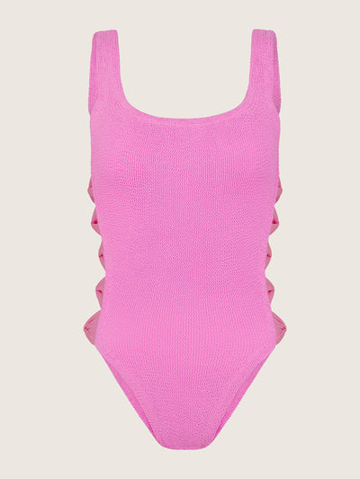 Hunza G Bubblegum Tiffany swimsuit at Collagerie